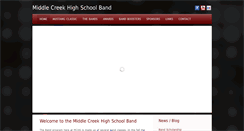 Desktop Screenshot of middlecreekband.org