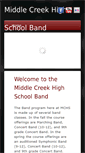 Mobile Screenshot of middlecreekband.org